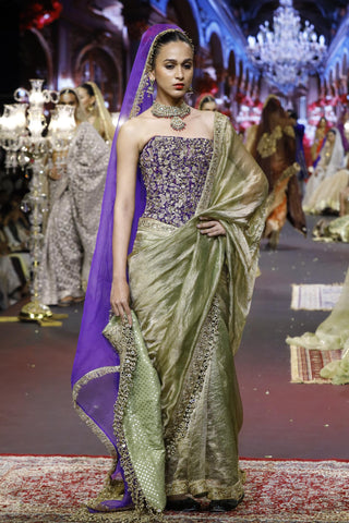 Saree Indian Wedding - Green Neelrang Saree by Itrh