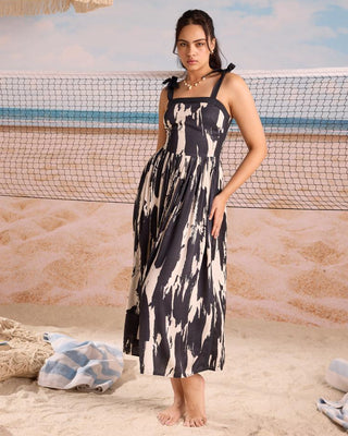 Midi Dress Riviera Wear - Multicolor Portofino Dress by Zazu