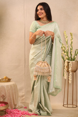 Multicolor amari pearl multicolor potli