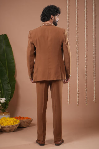 Coat pant set for Contemporary Wear – Mustard by AHI Clothing