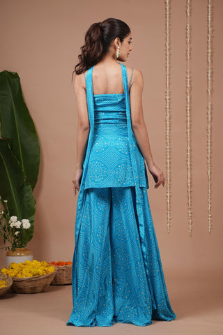 Suit set for Indian Wedding – Firozi Bandhani Printed by AHI Clothing