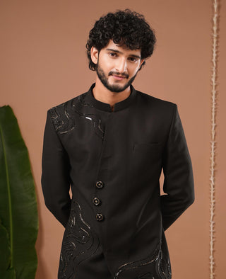 Jodhpuri set for Indian Wedding – Black by AHI Clothing