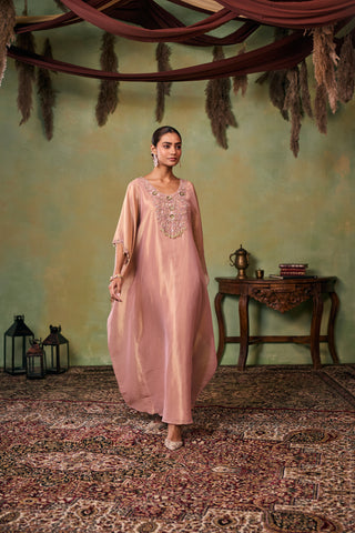 Kaftan Set for Indian Wedding - Rose Gold Drop Dead Gorgeous Grace Kaftan Set by Seema Thukral at Mrs. G