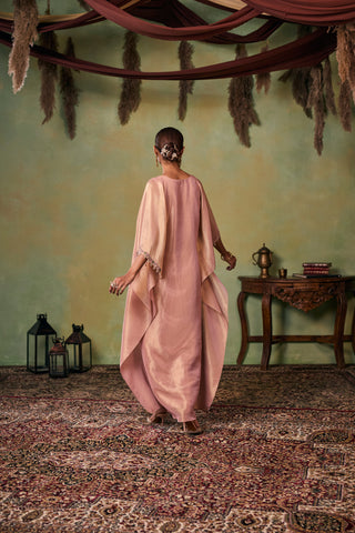 Kaftan Set for Indian Wedding - Rose Gold Drop Dead Gorgeous Grace Kaftan Set by Seema Thukral at Mrs. G