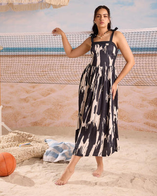 Midi Dress Riviera Wear - Multicolor Portofino Dress by Zazu