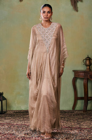 Kaftan Set for Indian Wedding - Gold Drop Dead Gorgeous Talia Kaftan Set by Seema Thukral at Mrs. G