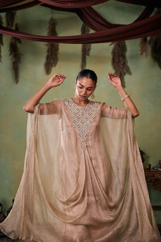 Kaftan Set for Indian Wedding - Gold Drop Dead Gorgeous Talia Kaftan Set by Seema Thukral at Mrs. G
