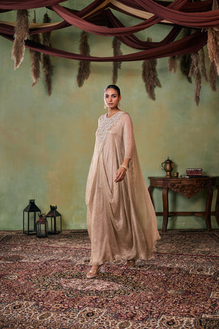 Kaftan Set for Indian Wedding - Gold Drop Dead Gorgeous Talia Kaftan Set by Seema Thukral at Mrs. G