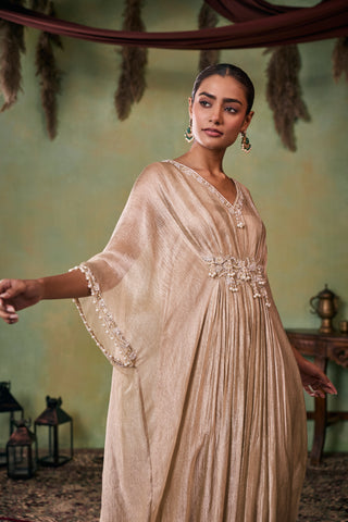 Kaftan for Indian Wedding - Gold Zuri Kaftan by Seema Thukral at Mrs. G