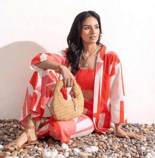 Co-ord Set Women Contemporary Wear – Coral Geo by Zazu