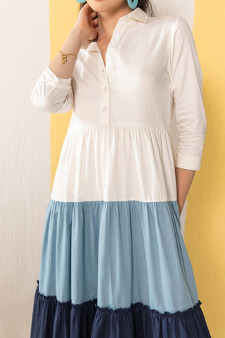 Maxi Dress Contemporary Wear Multicolor by Zazu