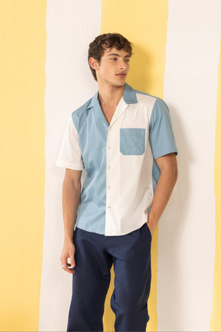 Shirt Contemporary Wear Blue Minimal by Zazu