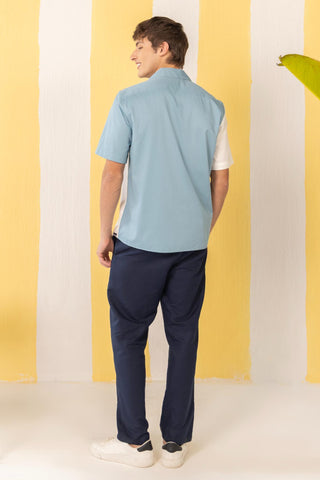 Shirt Contemporary Wear Blue Minimal by Zazu