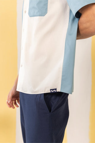 Shirt Contemporary Wear Blue Minimal by Zazu