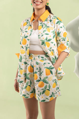 Shorts Set Contemporary Wear Lemon Grove Multicolor by Zazu