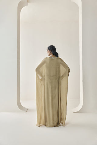 Kaftan for Indian Wedding - Gold Material Girl Sequoia Kaftan by Seema Thukral at Mrs. G