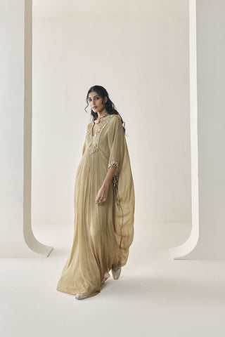 Kaftan for Indian Wedding - Gold Material Girl Sequoia Kaftan by Seema Thukral at Mrs. G