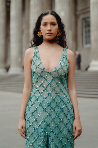 Blue Tunic Set for Contemporary Wear - Blue Grace and Other Accidents by The Little Black Bow