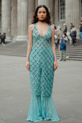 Blue Tunic Set for Contemporary Wear - Blue Grace and Other Accidents by The Little Black Bow