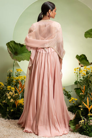 Pink Skirt Set for Indian Wedding – Eden by Pallavi Poddar