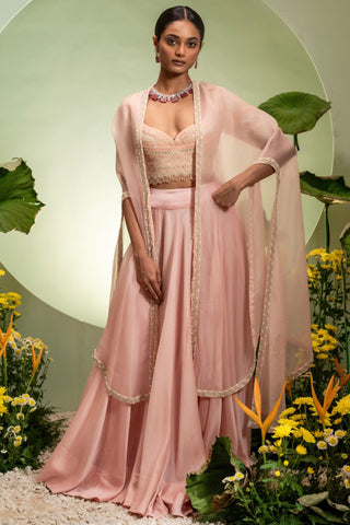 Pink Skirt Set for Indian Wedding – Eden by Pallavi Poddar