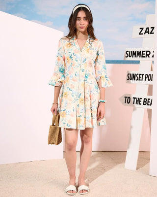 Short Dress Exotic Wear - Multicolor Krabi Dress by Zazu