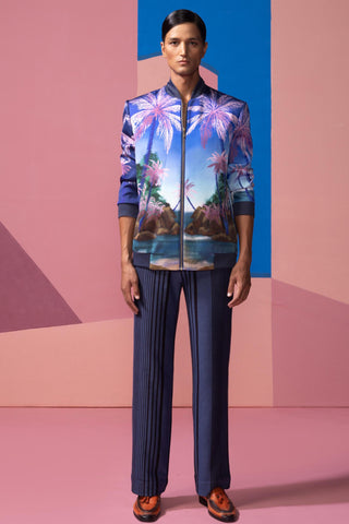 Blue seafoam stardust postcard jacket