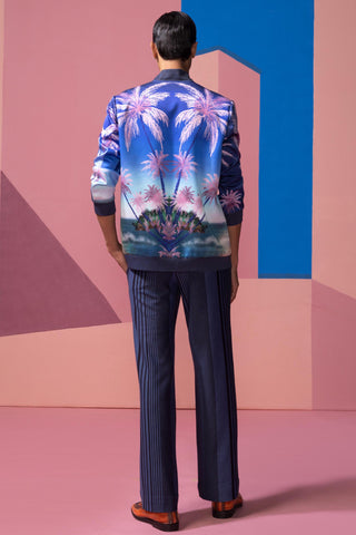 Blue seafoam stardust postcard jacket