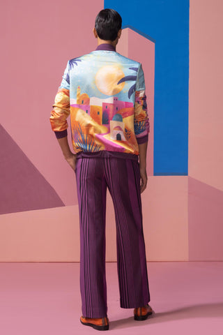 Blue sunlight in the desert postcard co-ord set