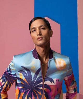 Blue sunlight in the desert postcard co-ord set