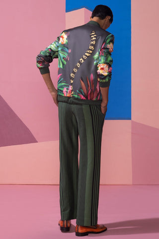 Brown feral flora-charcoal postcard jacket