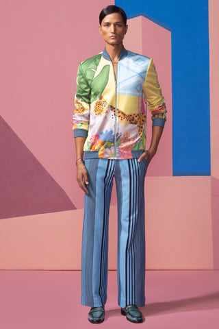 Yellow sleepy cat postcard jacket