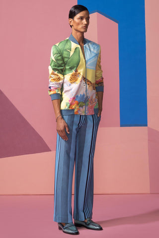 Yellow sleepy cat postcard jacket