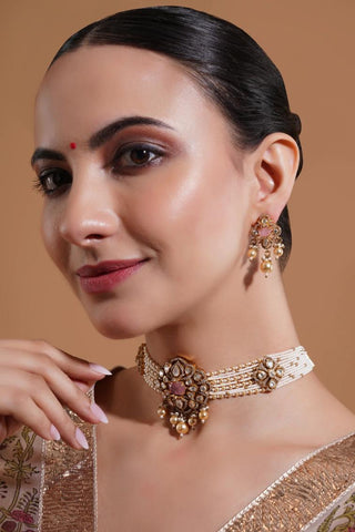 Choker Set for Indian Weddings – Multicolor Aabha by Amraani