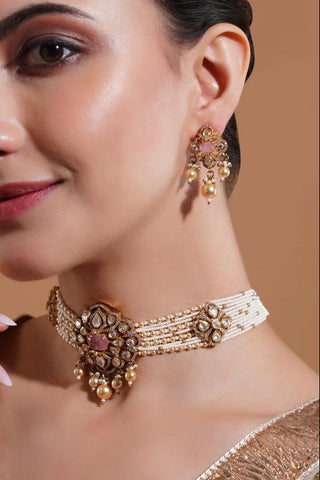 Choker Set for Indian Weddings – Multicolor Aabha by Amraani