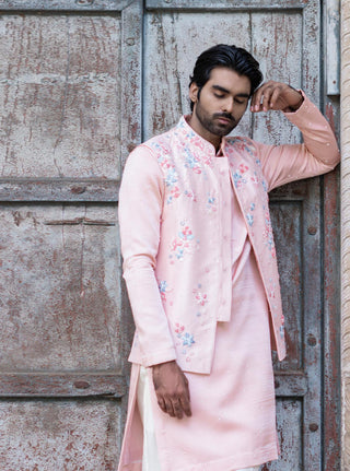 Pink vatsalya bandi set