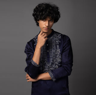 Purple regal radiance kurta set