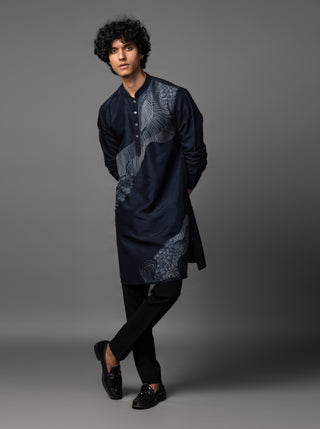 Blue navy reverie kurta set