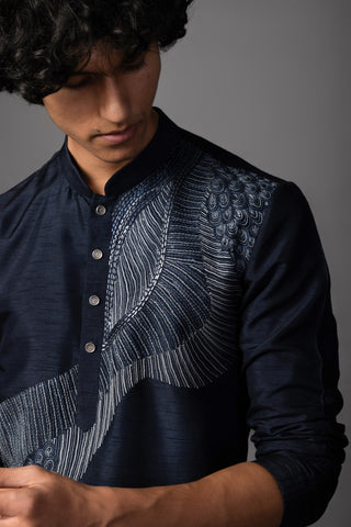 Blue navy reverie kurta set