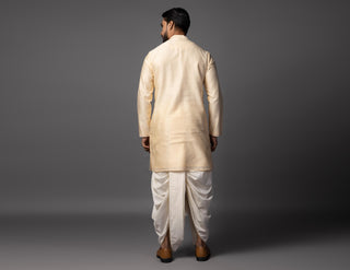 Peach divine leela kurta set