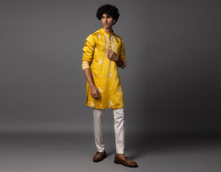 Yellow sunlit grace kurta set