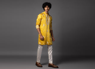 Yellow sunlit grace kurta set