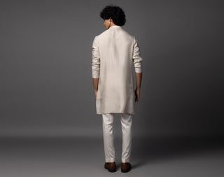 Gray floral dusk kurta set