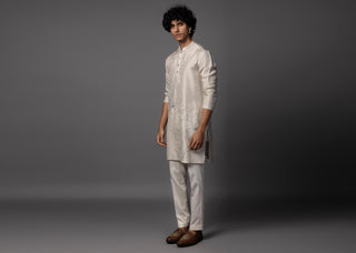 Gray floral dusk kurta set