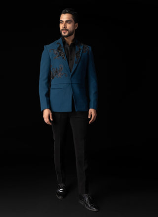 Teal zeal double panelled tuxedo