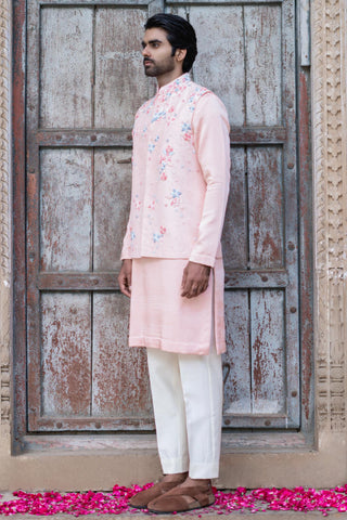 Pink vatsalya bandi set