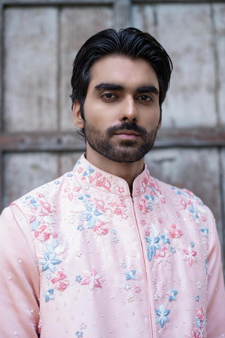 Pink vatsalya bandi set