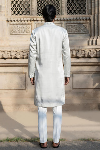 Blue nirjhar kurta set