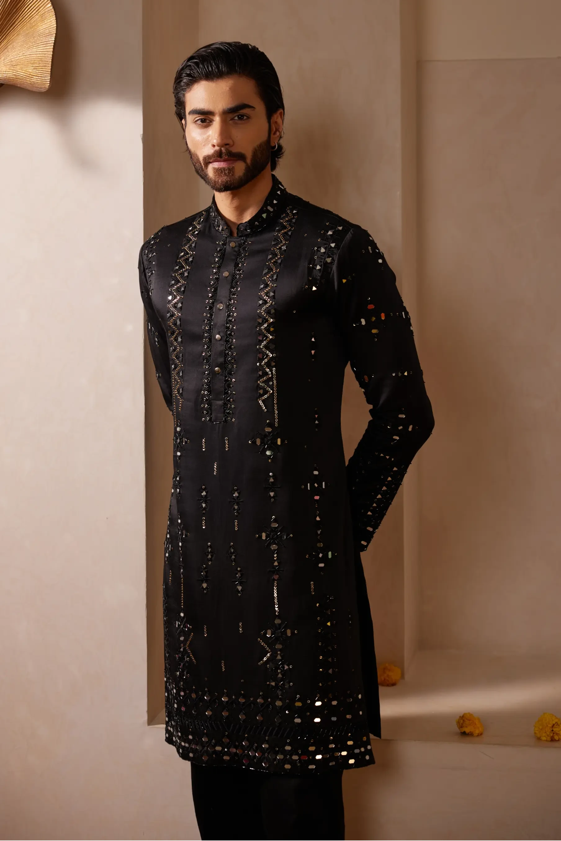 Black kurta set