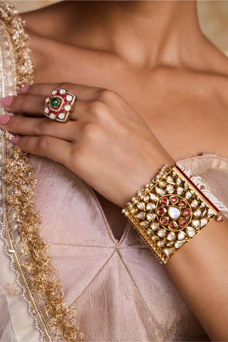 Bracelet for Indian Weddings – Red Amaira by Amraani
